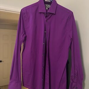 Express Vibrant Purple Dress Shirt
